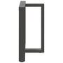 Voir la diapositive 4 : VIDAXL Pieds de table a manger forme de T 2 pcs 70x35x(72-73) cm acier