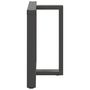 Voir la diapositive 4 : VIDAXL Pieds de table a manger forme de T 2 pcs 70x35x(72-73) cm acier