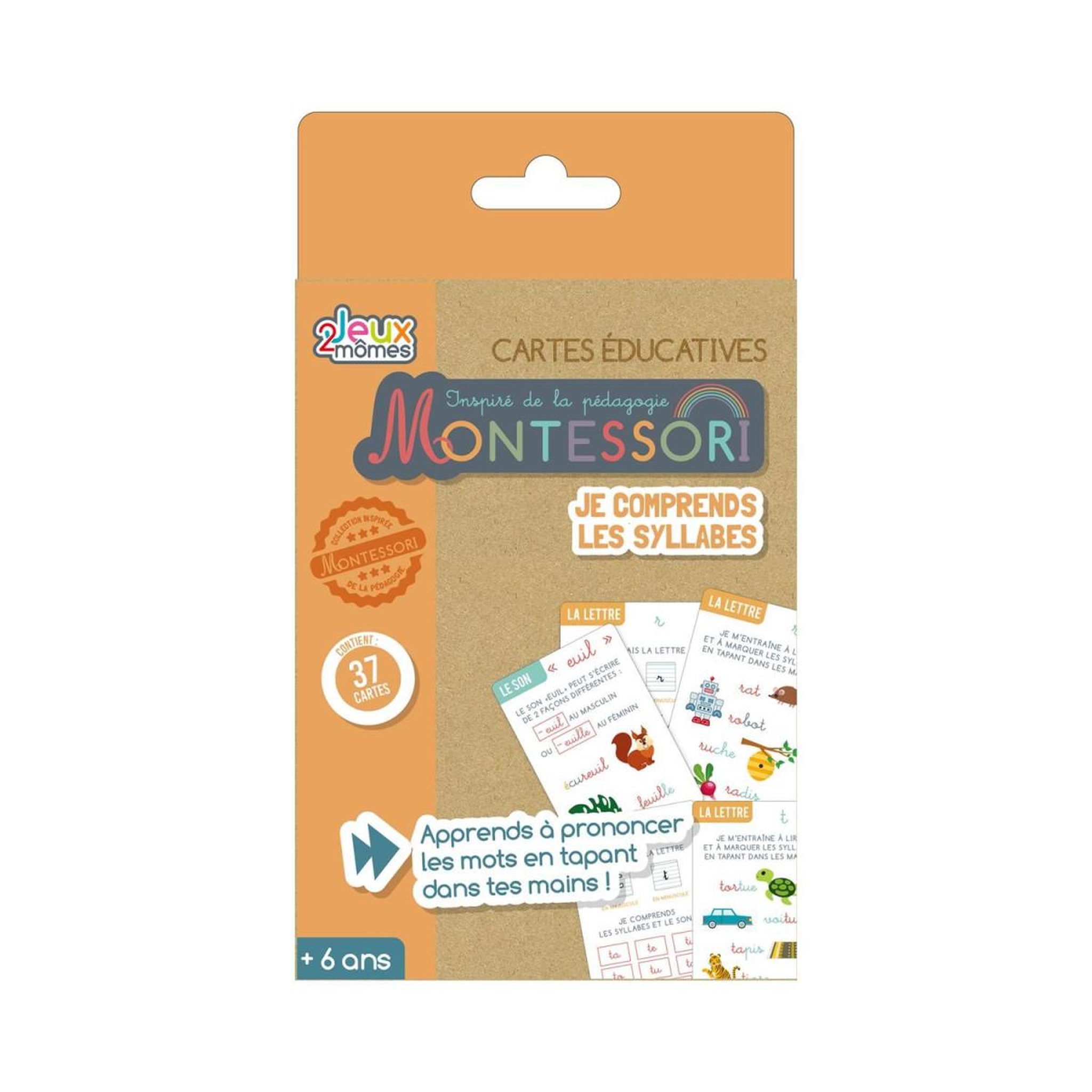 Voir la diapositive 1 : Jeux 2 momes Jeu éducatif  je comprends les syllabes  16cm multicolore