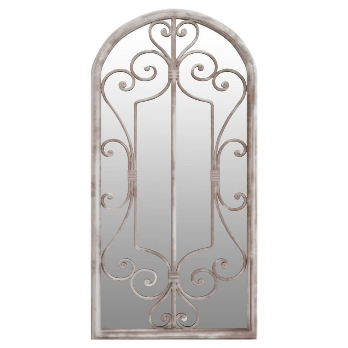 VIDAXL Miroir de jardin Sable 70x30 cm Fer pour utilisation exterieure