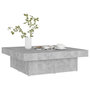 Voir la diapositive 3 : VIDAXL Table basse gris béton 90x90x28 cm bois d ingénierie