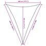 Voir la diapositive 6 : VIDAXL Voile d'ombrage 160 g/m^2 Beige 4x5x5 m PEHD