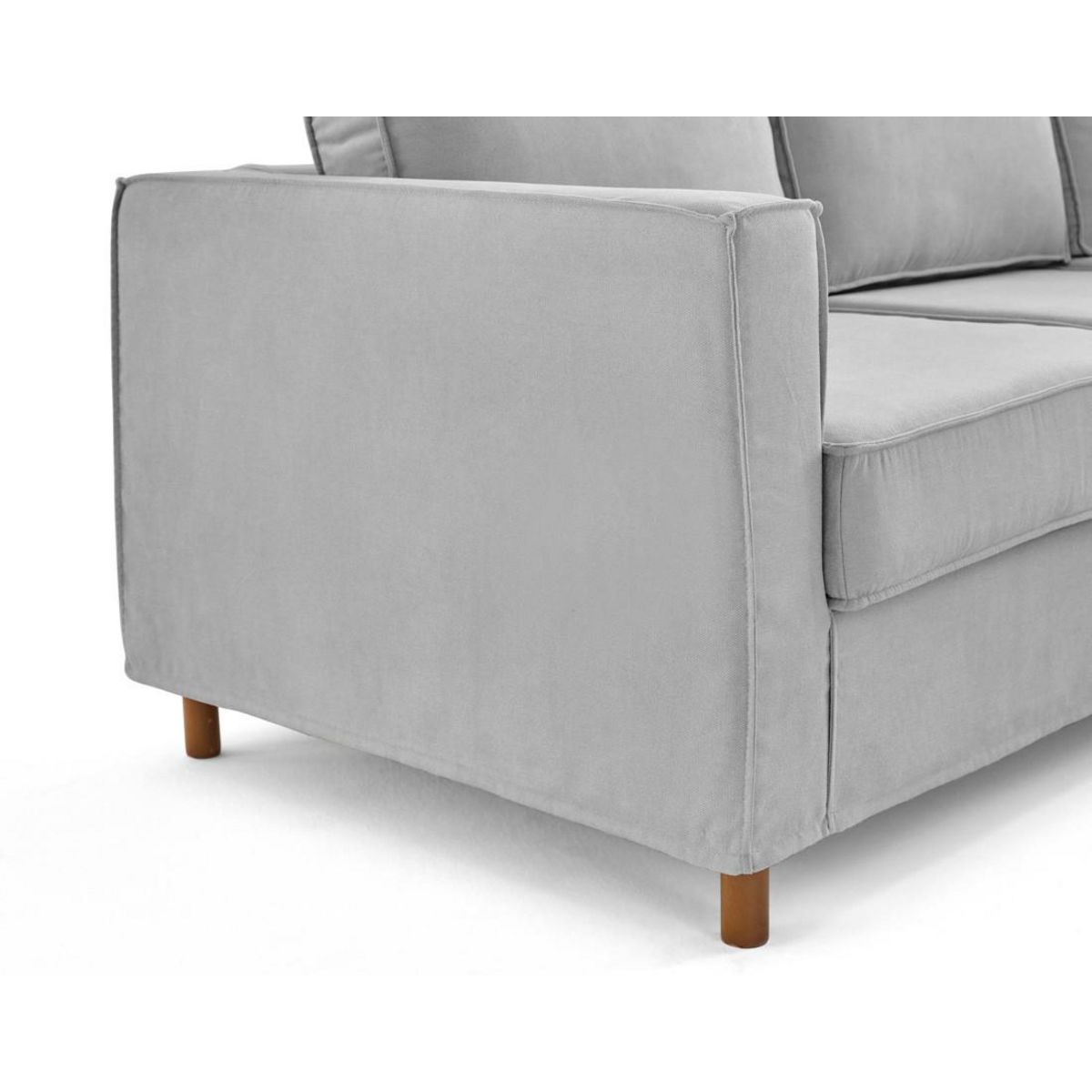 LISA DESIGN Jake - canapé déhoussable d'angle droit 5 places en tissu