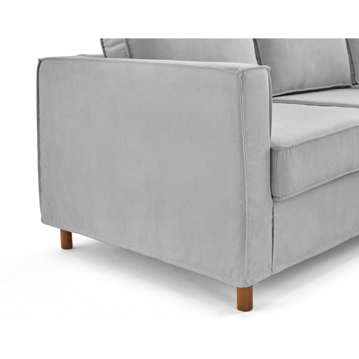LISA DESIGN Jake - canapé déhoussable d'angle droit 5 places en tissu