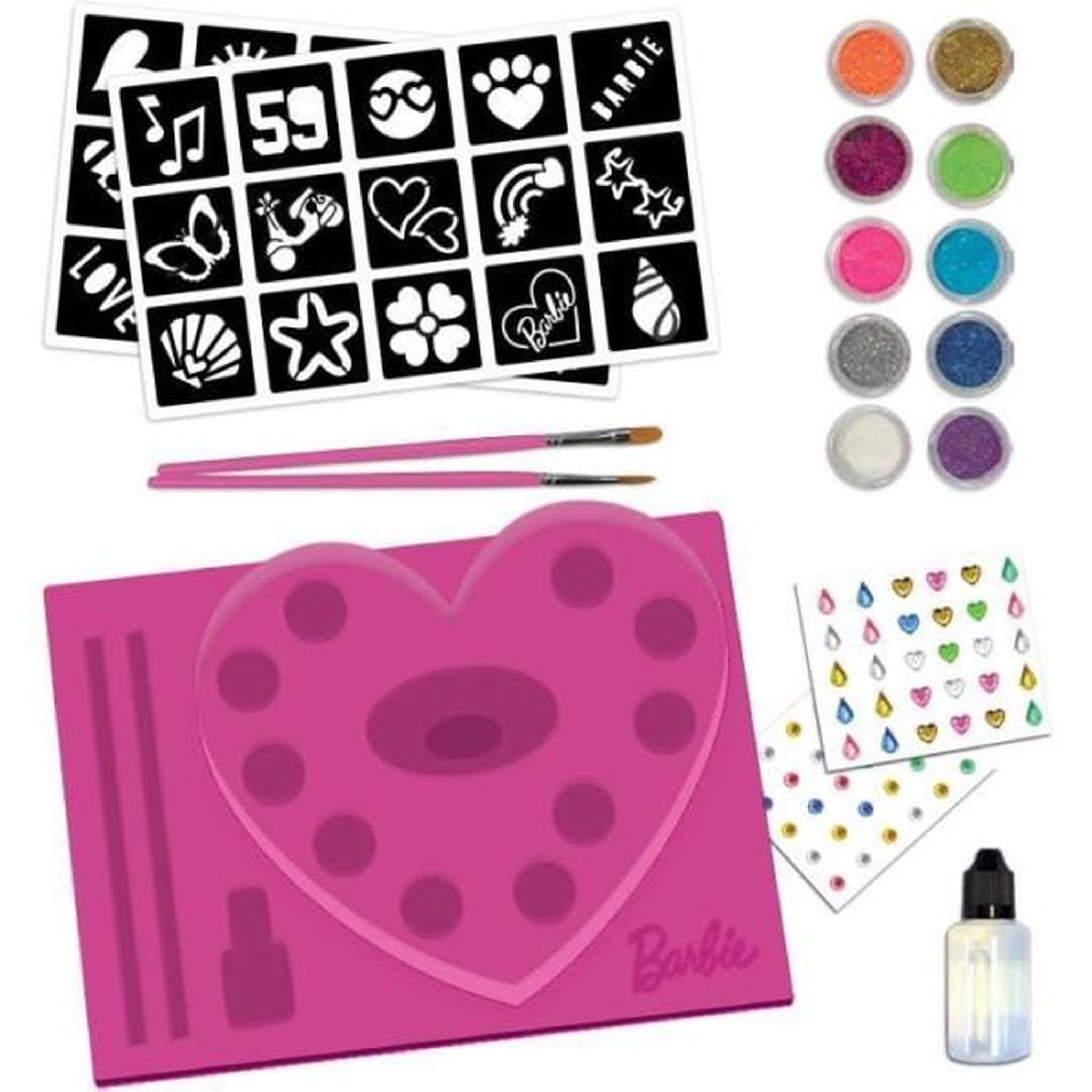 Voir la diapositive 2 : LISCIANI GIOCHI Tatouages barbie - lisciani - barbie - glitter tattoo - tatouages pailletés - matériel sûr et testé