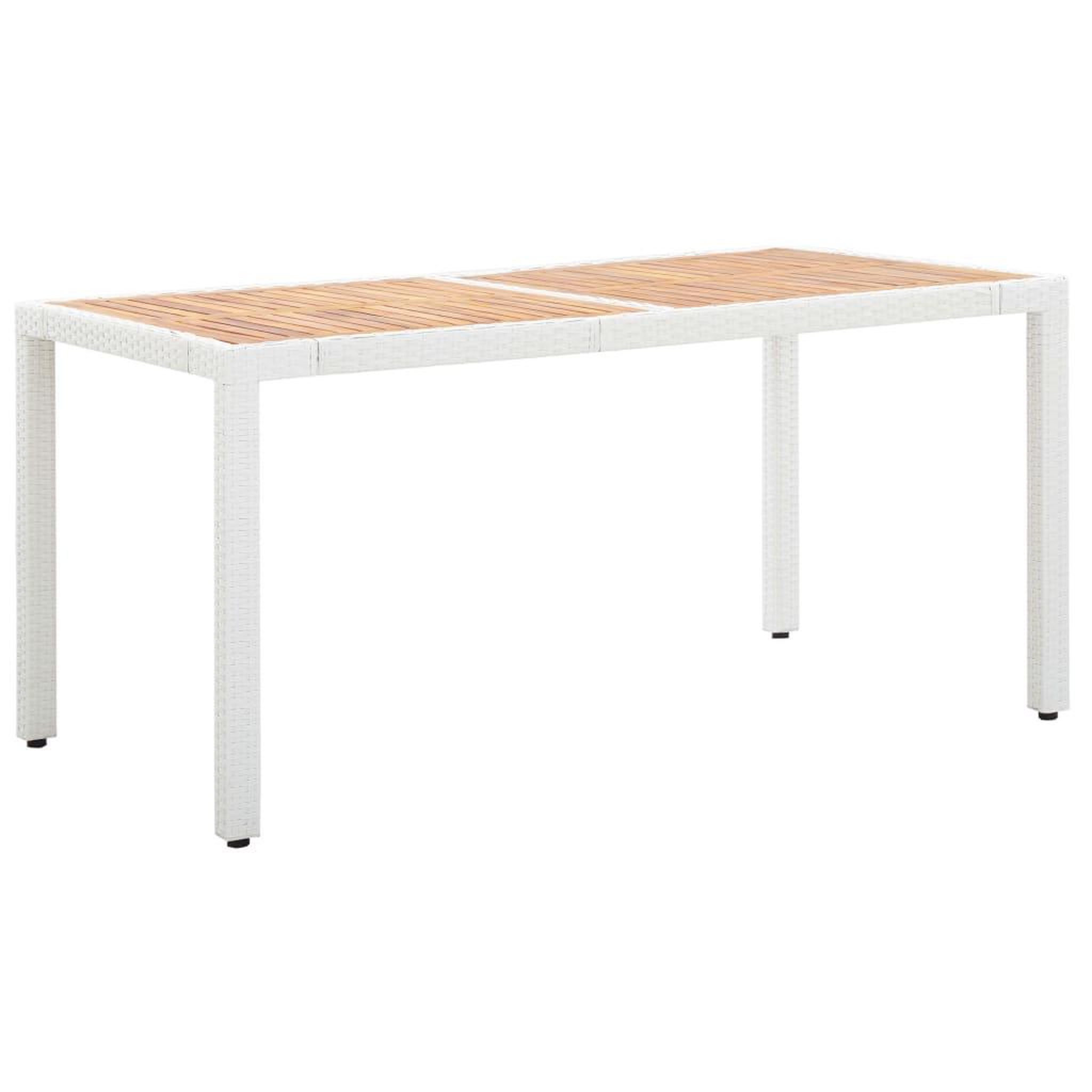Voir la diapositive 2 : VIDAXL Salon de jardin 7 pcs resine tressee blanc