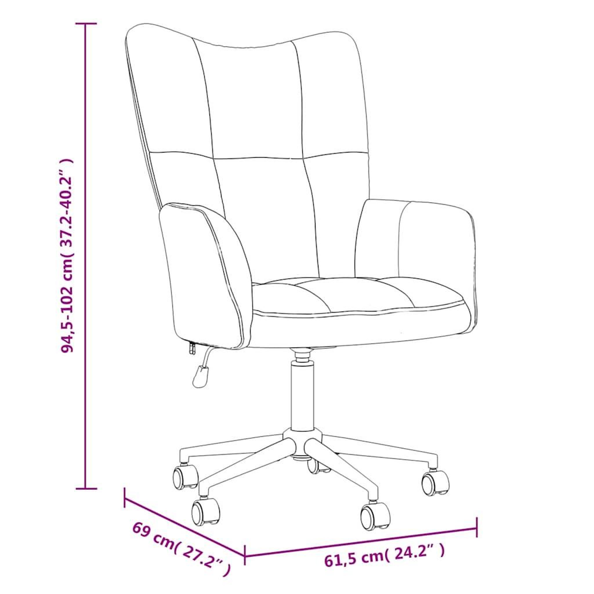 Voir la diapositive 6 : VIDAXL Chaise de relaxation Gris fonce Velours