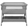 Voir la diapositive 3 : VIDAXL Lit pour bebe avec matelas Gris clair Tissu de lin