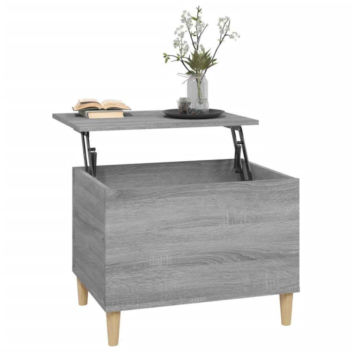 VIDAXL Table basse Sonoma gris 60x44,5x45 cm Bois d'ingenierie