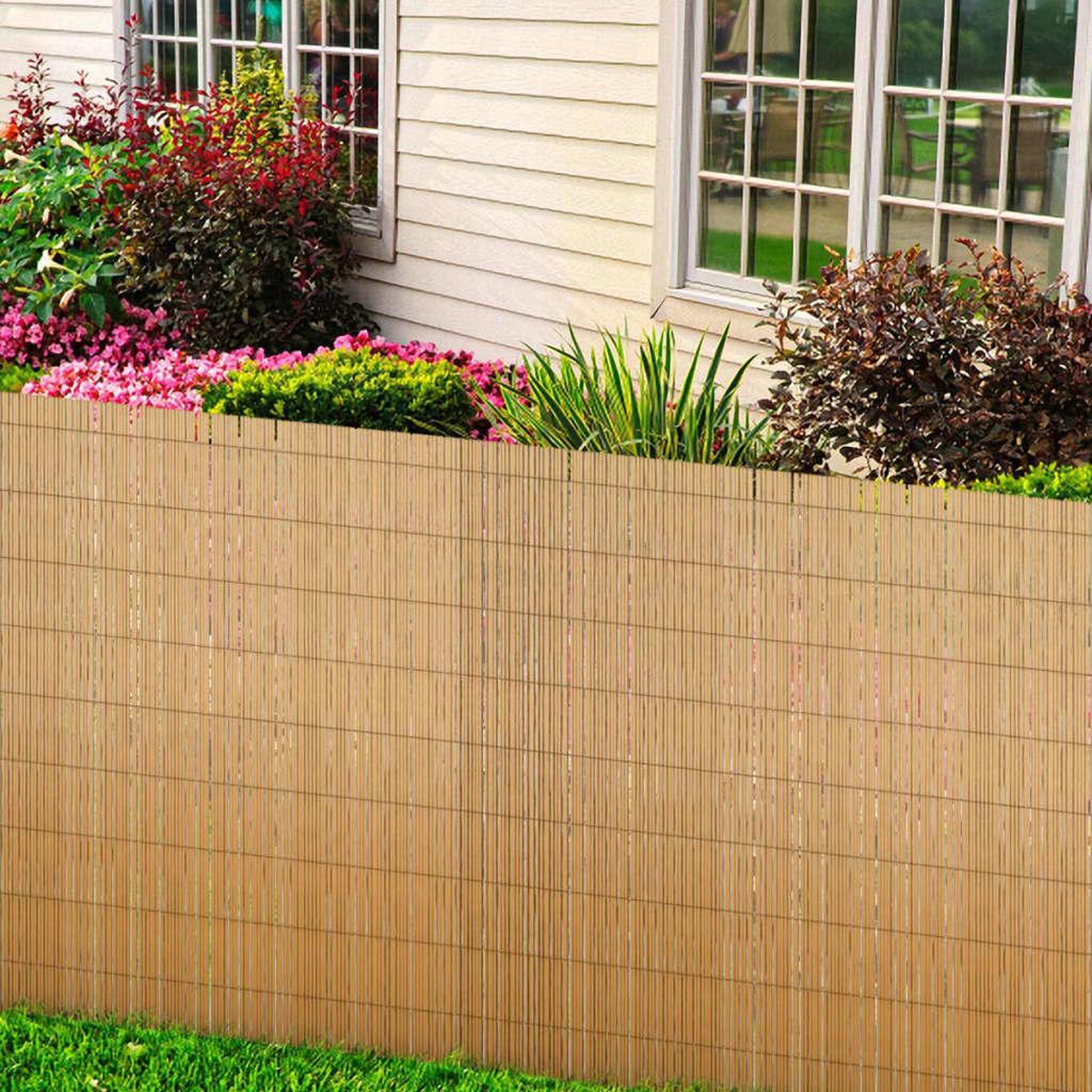 Voir la diapositive 2 : VIDAXL Cloture de jardin en roseau 100x1000 cm