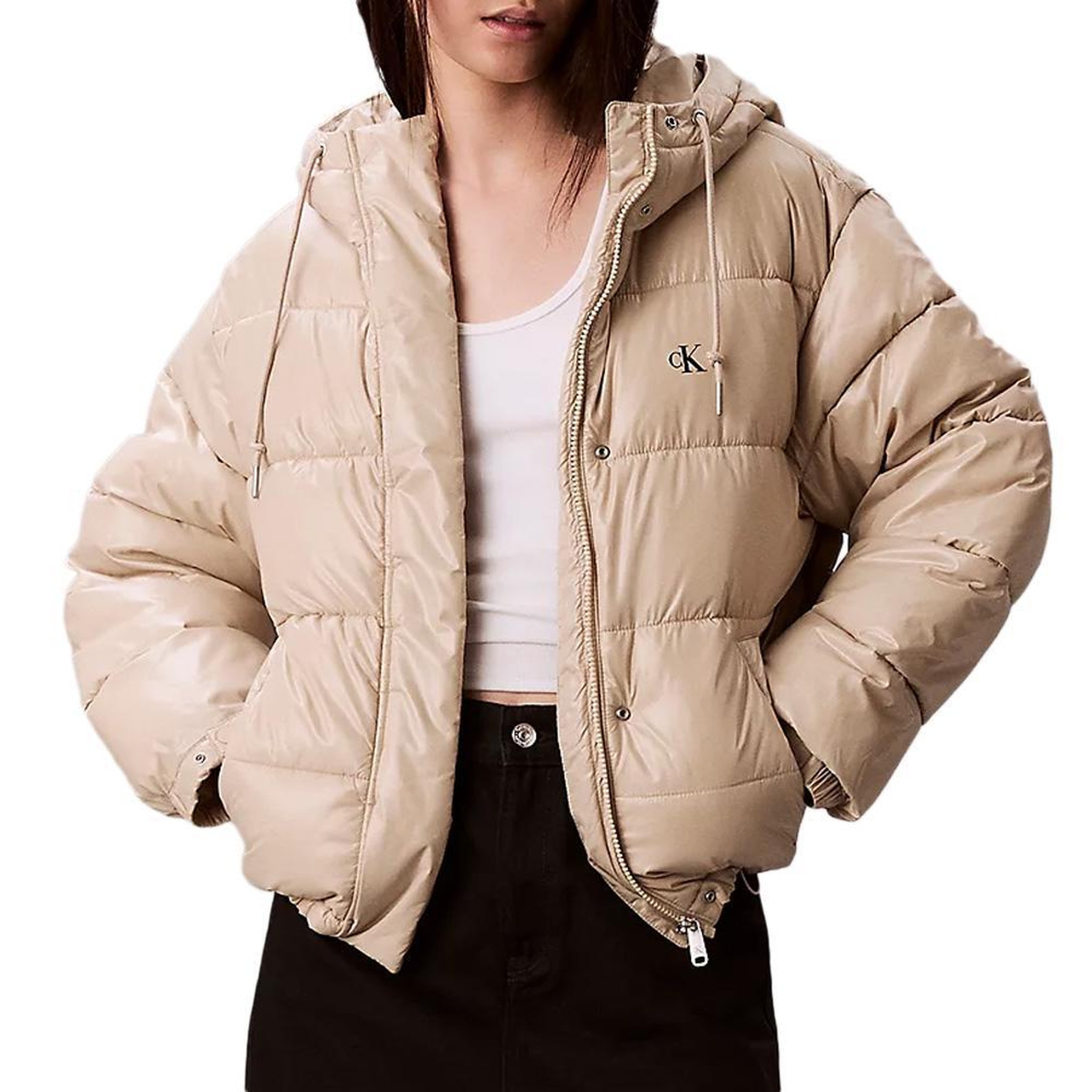 CALVIN KLEIN JEANS Doudoune beige femme calvin klein jeans shine. Coloris disponibles : Beige