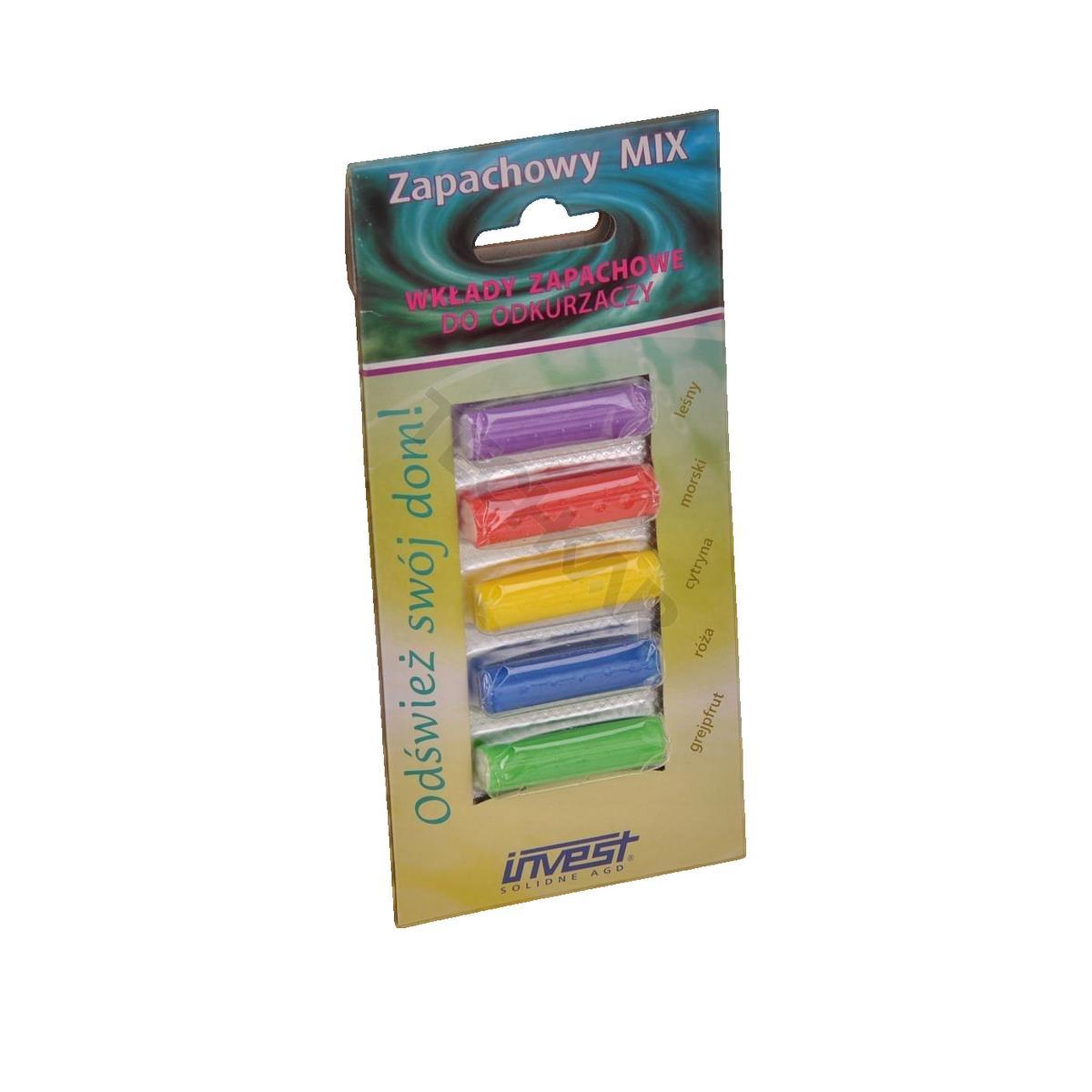 Voir la diapositive 2 : Inventum Parfum pour aspirateurs invest Insert lot de cinq