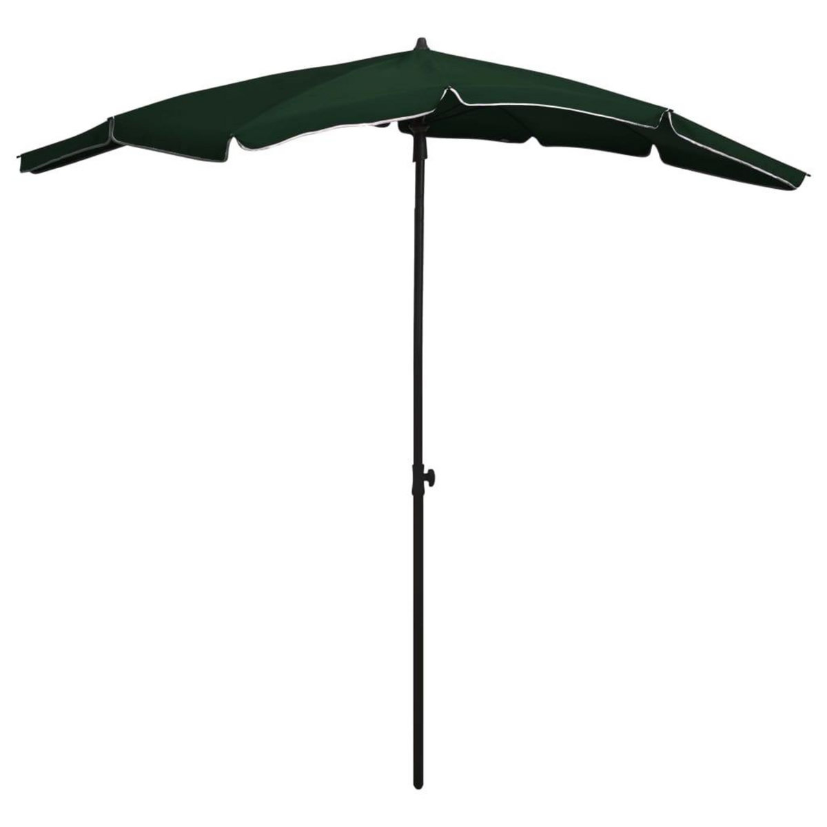 VIDAXL Parasol de jardin avec mat 200x130 cm vert
