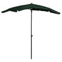 Voir la diapositive 1 : VIDAXL Parasol de jardin avec mat 200x130 cm vert