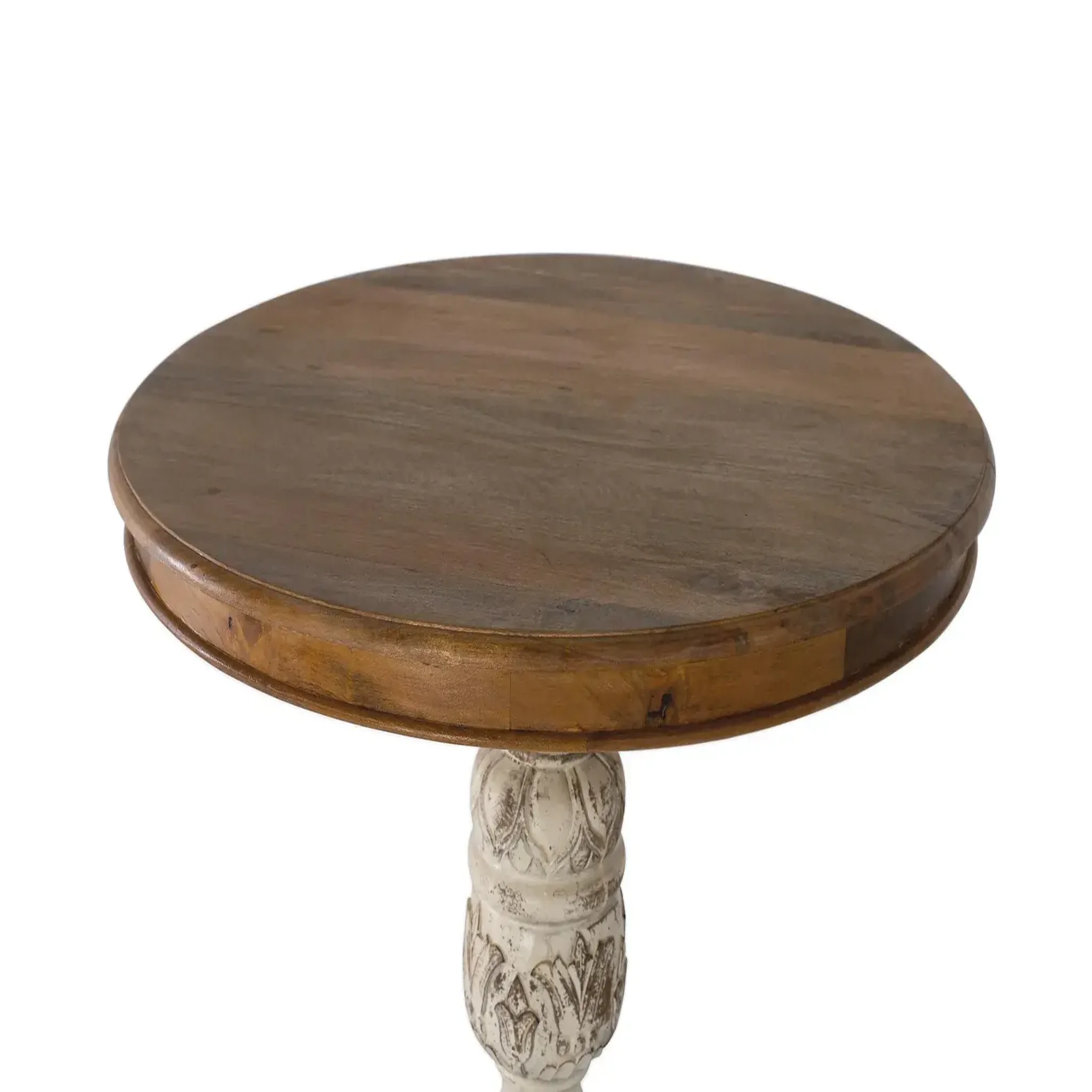 Voir la diapositive 3 : GINER Y COLOMER SL Tables à manger en bois de manguier massif 100 cm style vintage contemporain