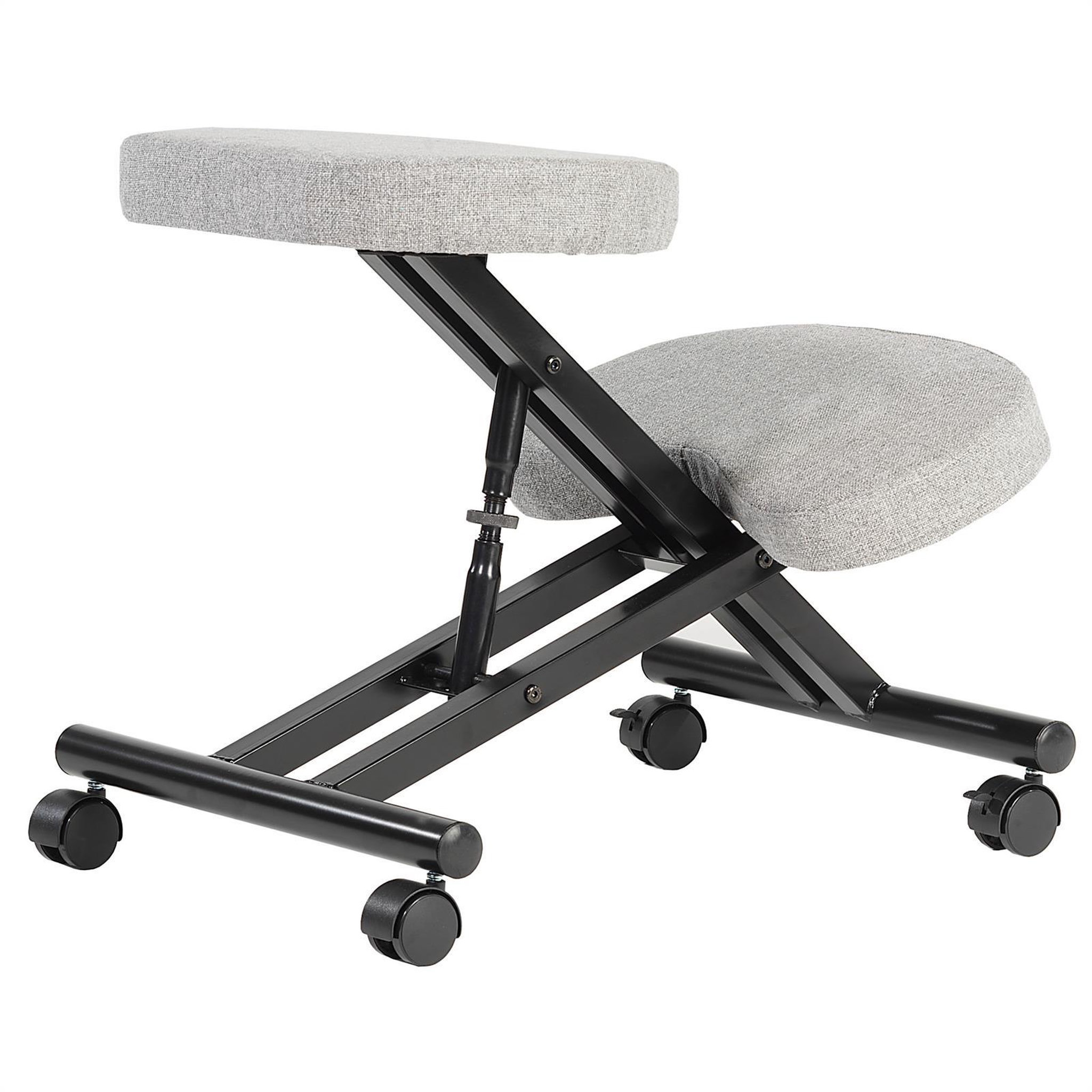 Voir la diapositive 4 : IDIMEX Tabouret ergonomique ROBERT, structure en métal et tissu