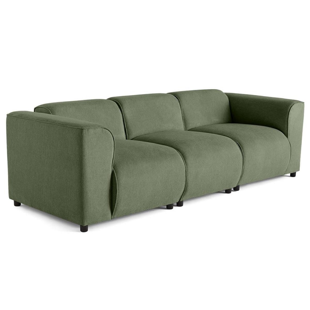 LISA DESIGN Suaro - canapé modulable 3 places en tissu texturé