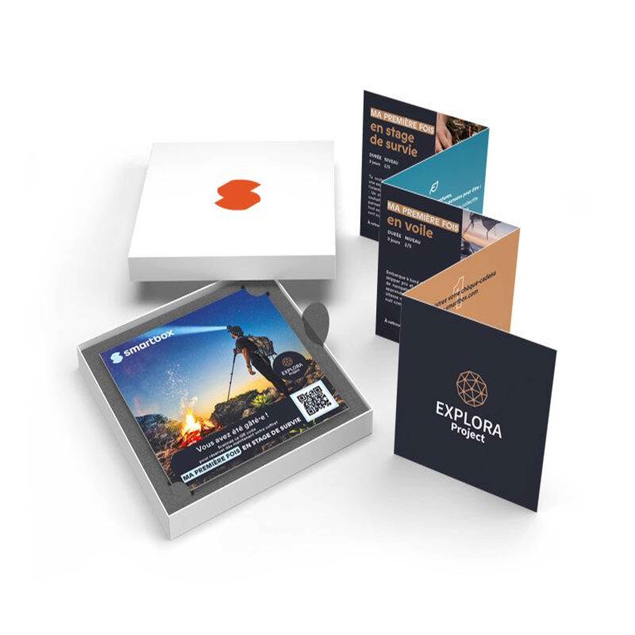 Voir la diapositive 2 : Smartbox Explora project - ma première fois en stage de survie - coffret cadeau séjour