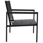 Voir la diapositive 4 : VIDAXL Banc de jardin 120 cm PEHD Noir Aspect de bois