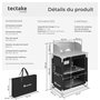 Voir la diapositive 6 : tectake Cuisine de camping premium avec 2 compartiments pliable noir