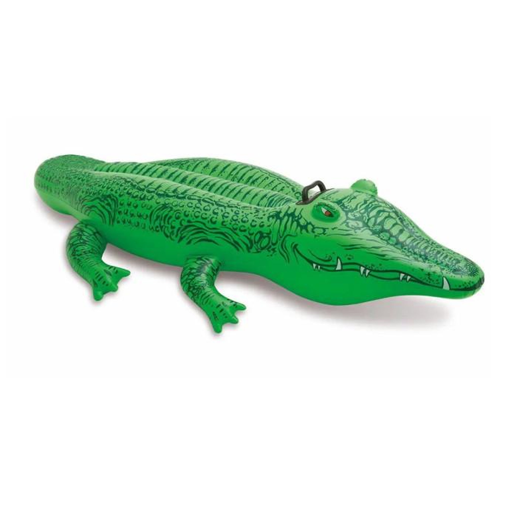 Voir la diapositive 1 : INTEX Bouée Gonflable à Chevaucher  Crocodile  168cm Vert