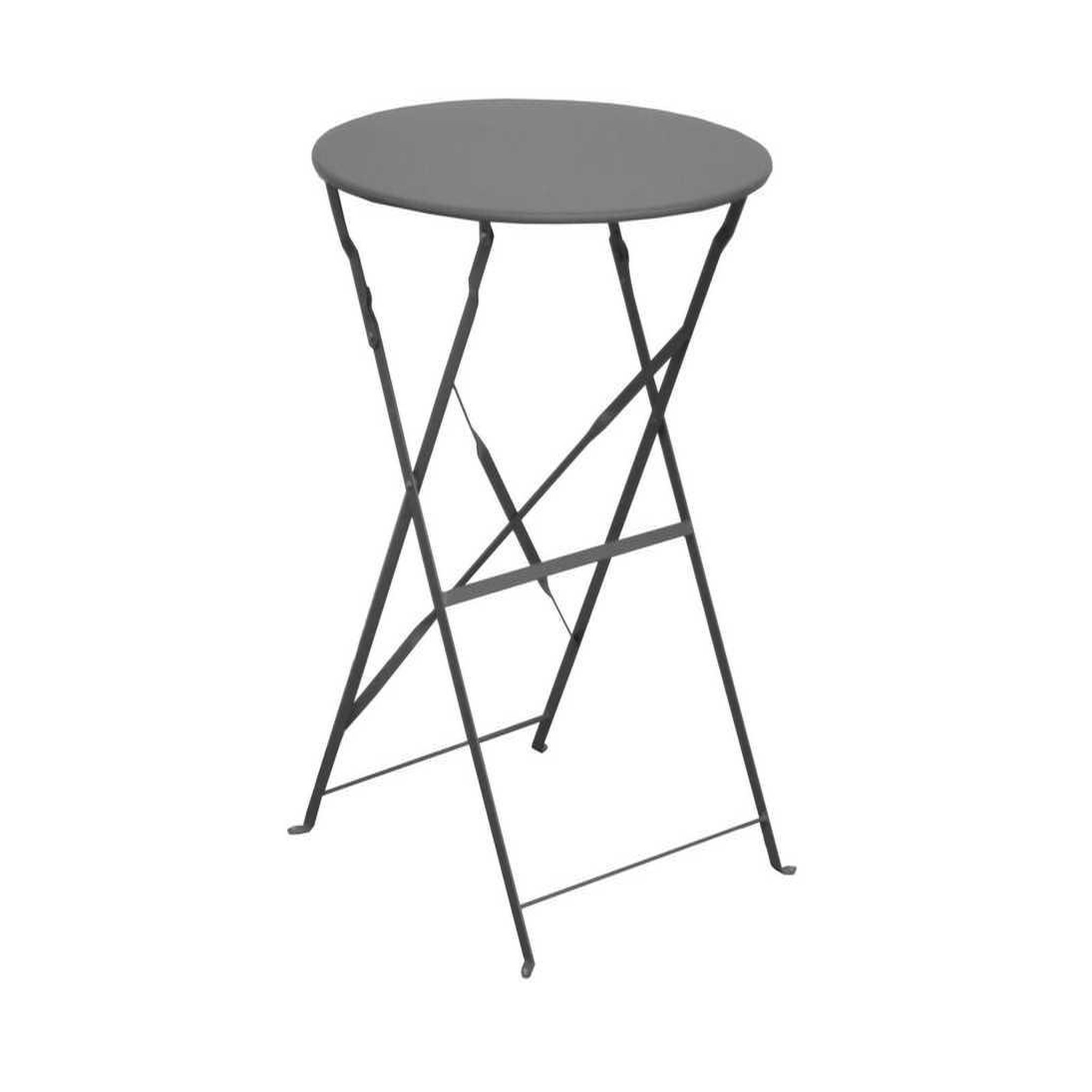 Proloisirs Guéridon Cuba rond - 60 cm de diamètre - gris