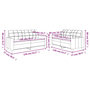 Voir la diapositive 6 : VIDAXL Ensemble de canapes 2 pcs avec coussins Gris Similicuir
