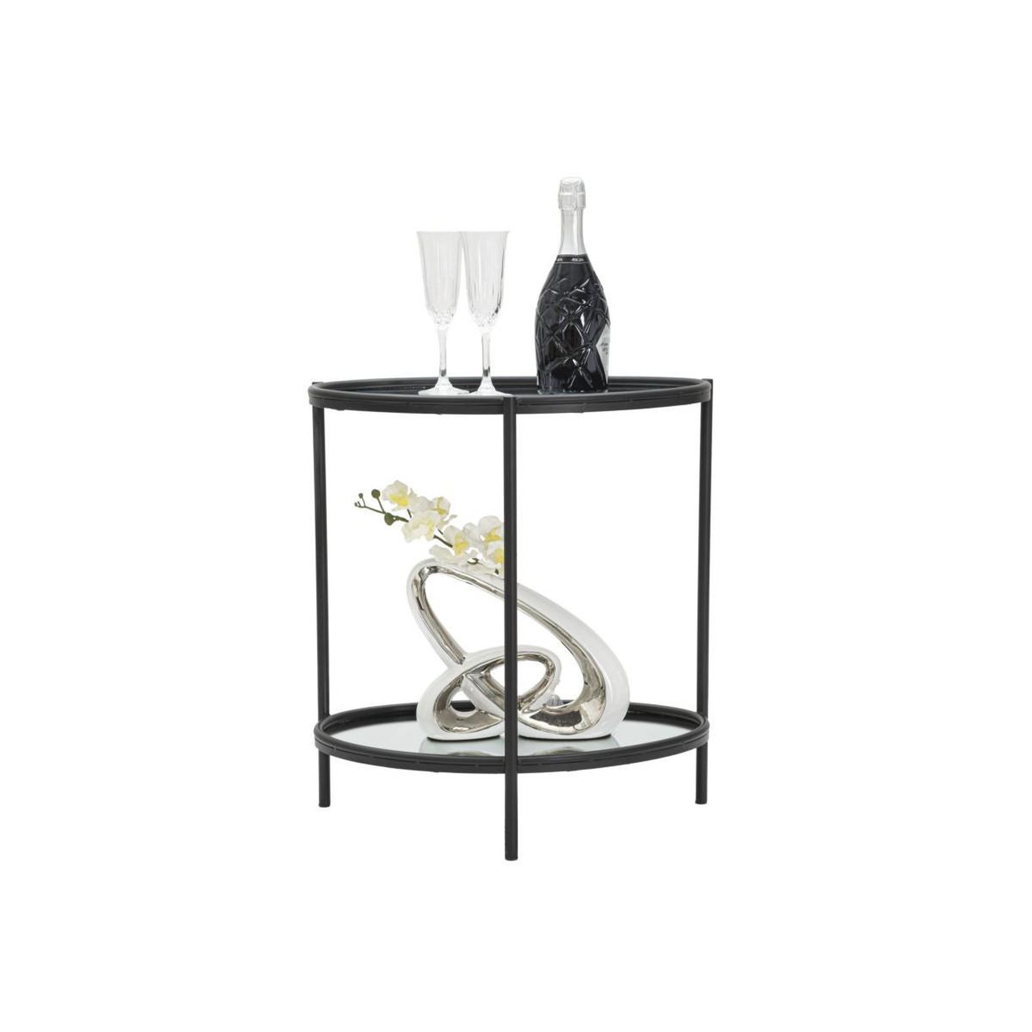 Voir la diapositive 6 : Paris Prix Table d'appoint design  maycos  58cm noir