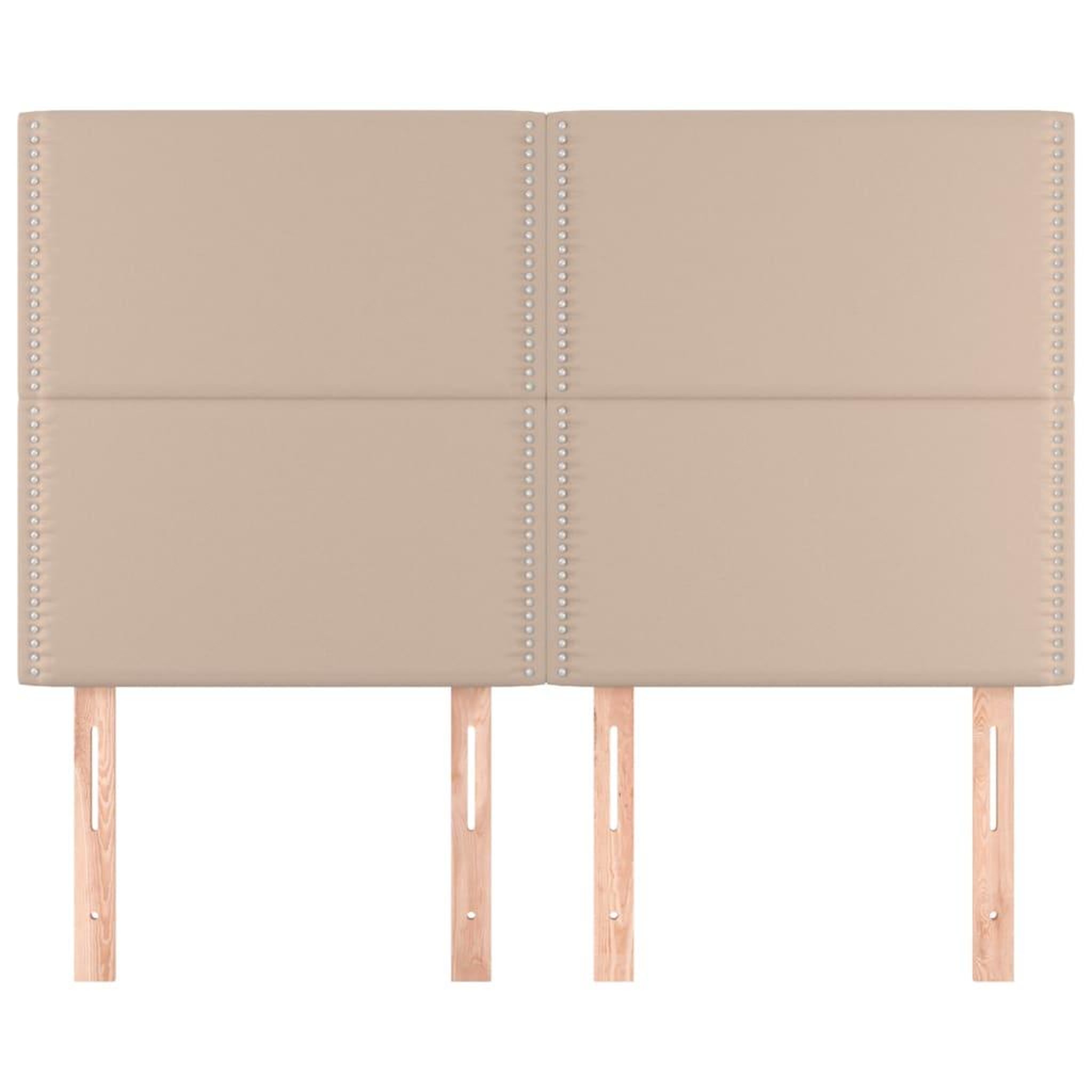 Voir la diapositive 3 : VIDAXL Tetes de lit 4 pcs Cappuccino 72x5x78/88 cm Similicuir