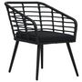 Voir la diapositive 4 : VIDAXL Ensemble de bistro 3 pcs Resine tressee Noir