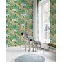 Voir la diapositive 1 : Noordwand Noordwand Papier peint Good Vibes Jungle Animals Vert et noir