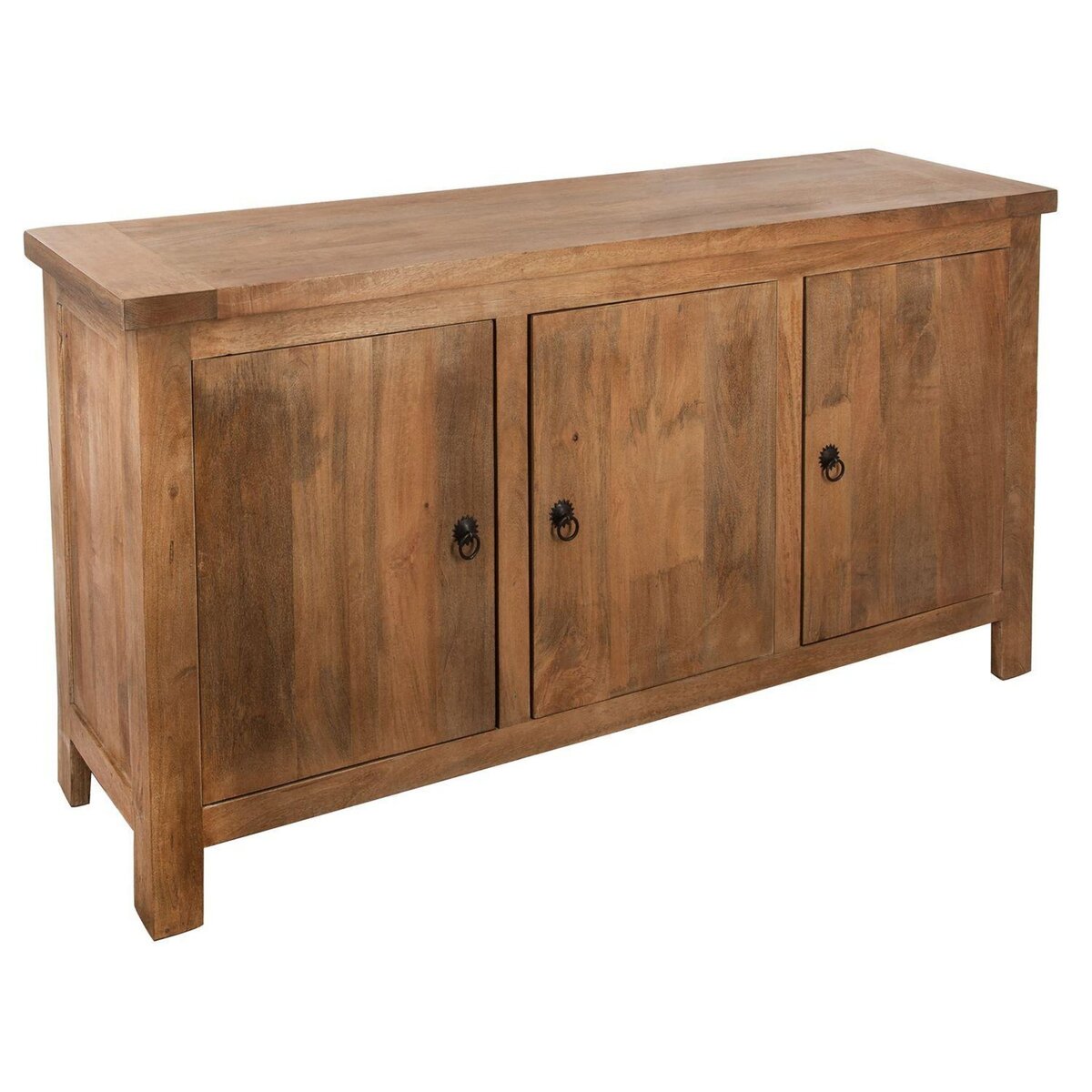 ATMOSPHERA Buffet 3 portes en bois de Manguier Ajmal - Marron