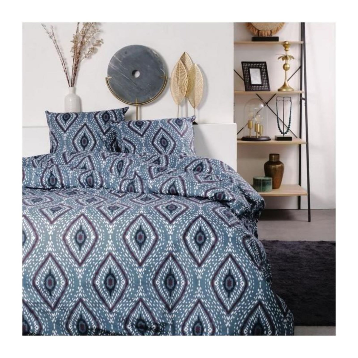 Today Parure de lit - TODAY - Sunshine - 120316 - 2 personnes - 260x240cm - Coton - Imprimé 13.24