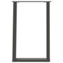 Voir la diapositive 5 : VIDAXL Pieds de table a manger forme de U 2 pcs 50x(72-73) cm acier