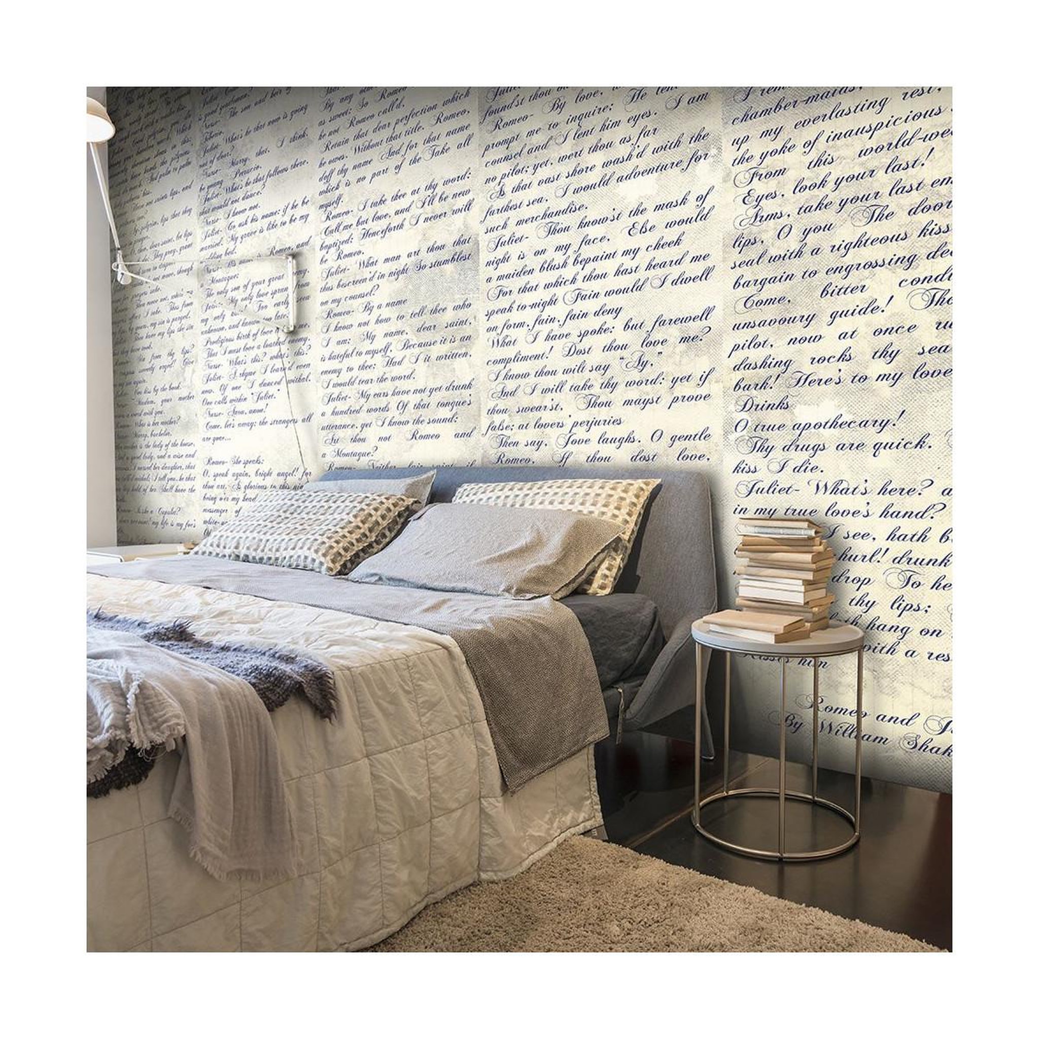Paris Prix Papier peint  verses of love romeo & juliet  50x1000cm