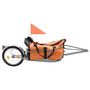 Voir la diapositive 2 : VIDAXL Remorque à bagages pour vélo avec sac Orange et noir