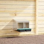 VIDAXL Nichoir à poules 2 compartiments, fixation murale, acier galvanisé