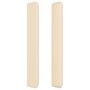 Voir la diapositive 4 : VIDAXL Tete de lit avec oreilles Creme 83x16x118/128 cm Tissu