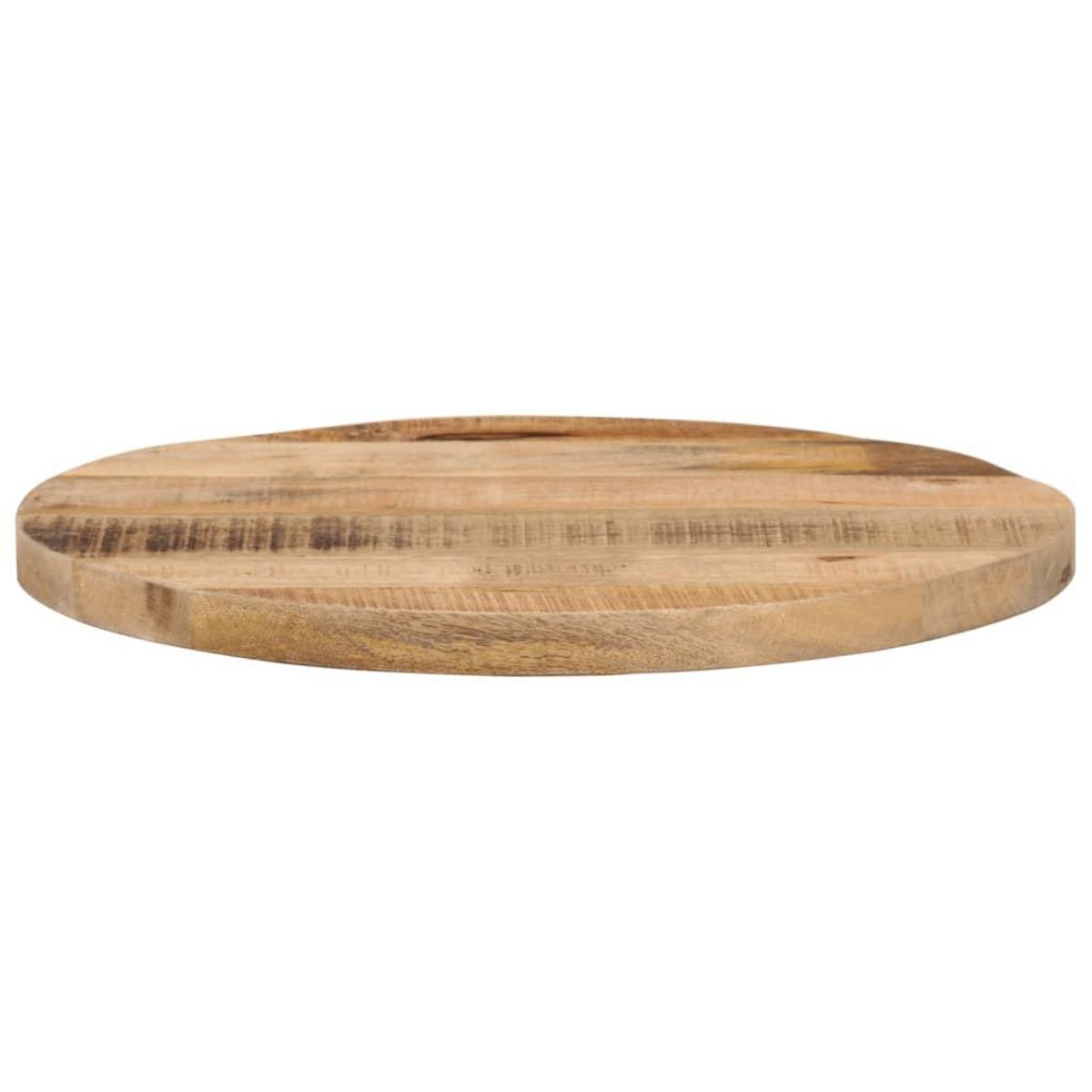 VIDAXL Dessus de table Ø 60x1,5 cm rond bois massif de manguier brut