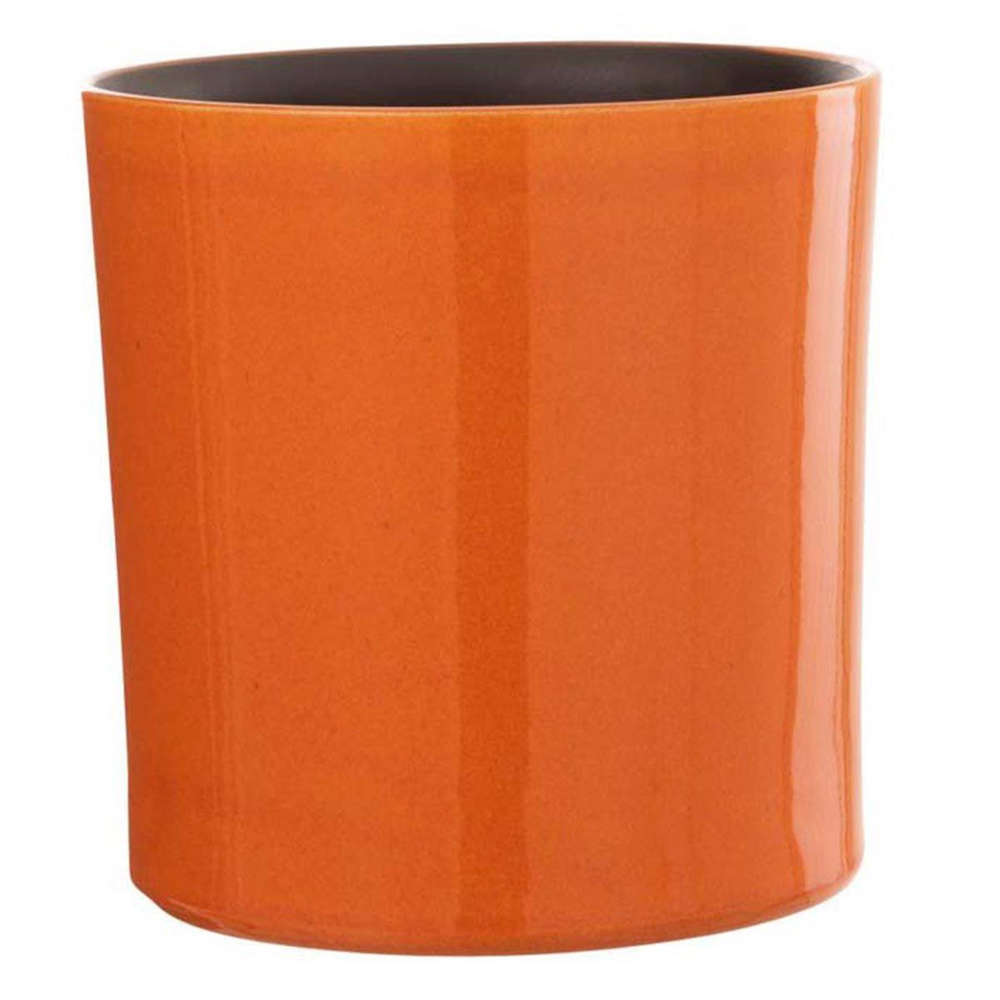 J-LINE Cache-Pot en Céramique  Flek  20cm Orange
