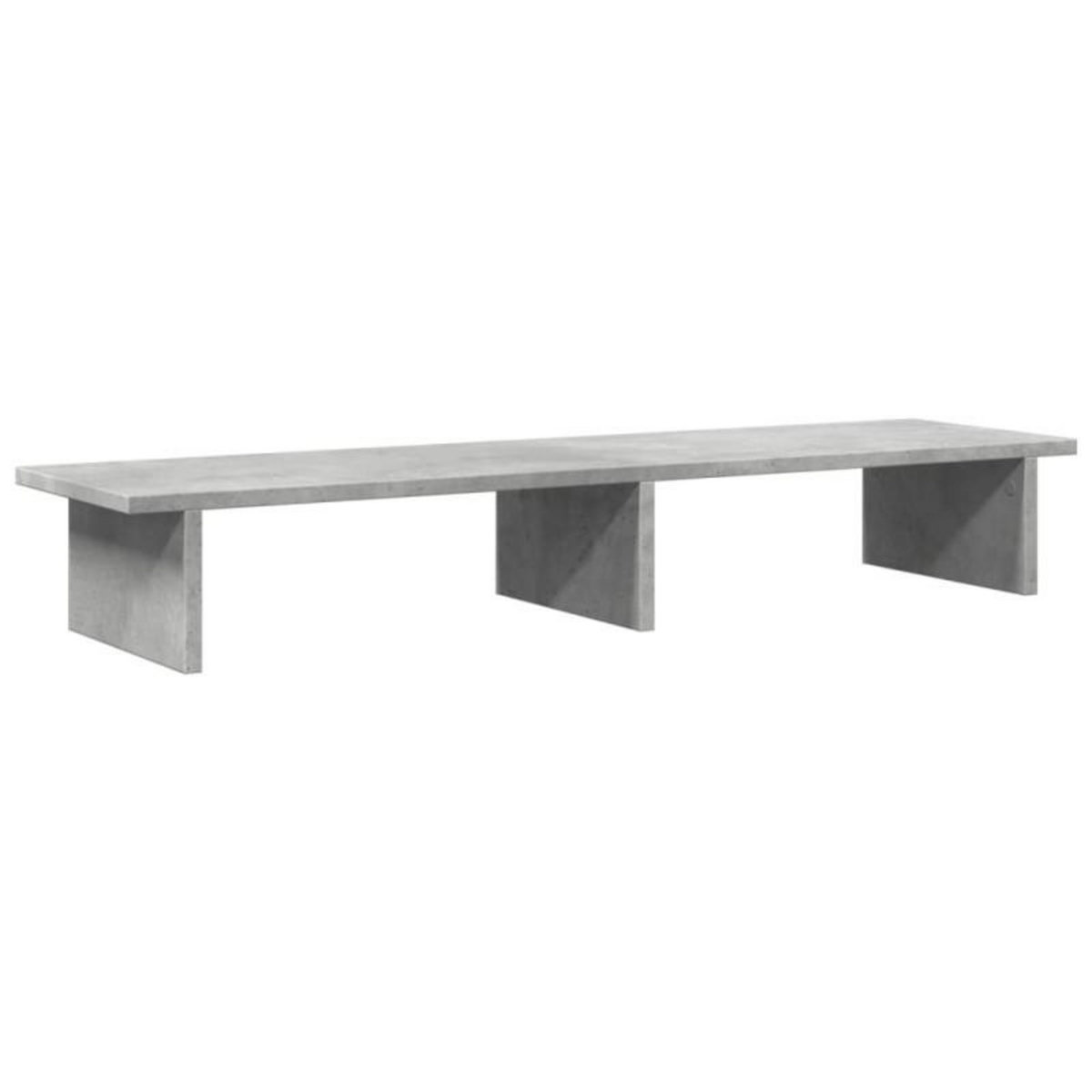 VIDAXL Support de moniteur gris béton 100x27x15 cm bois d ingénierie