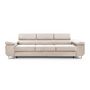 Voir la diapositive 5 : BEST MOBILIER Pablo - canapé 3 places - convertible avec têtières réglables - en velours
