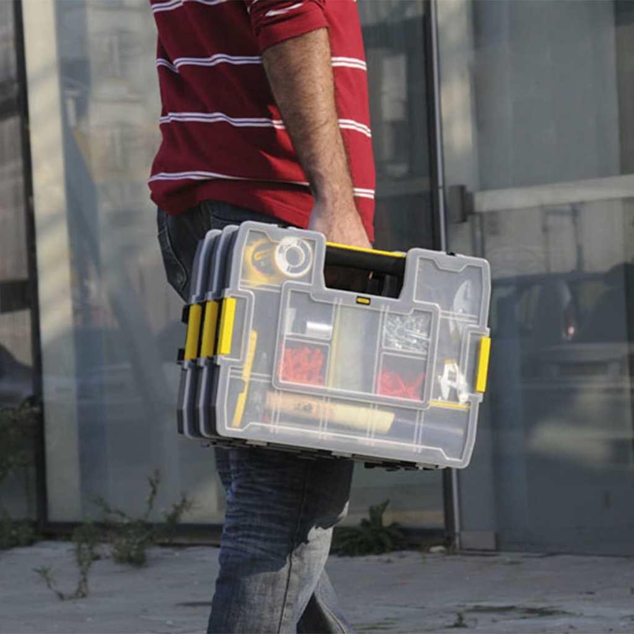 Voir la diapositive 3 : Stanley Stanley Mallette empilable Sortmaster