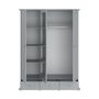 Voir la diapositive 5 : Armoire 3 portes 2 tiroirs L152cm NESRINE