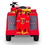 Voir la diapositive 5 : PLAY4FUN Camion de Pompier Electrique Rouge 35W avec Casque, Lance et Extincteur, Indicateur de Batterie et Télécommande Parentale