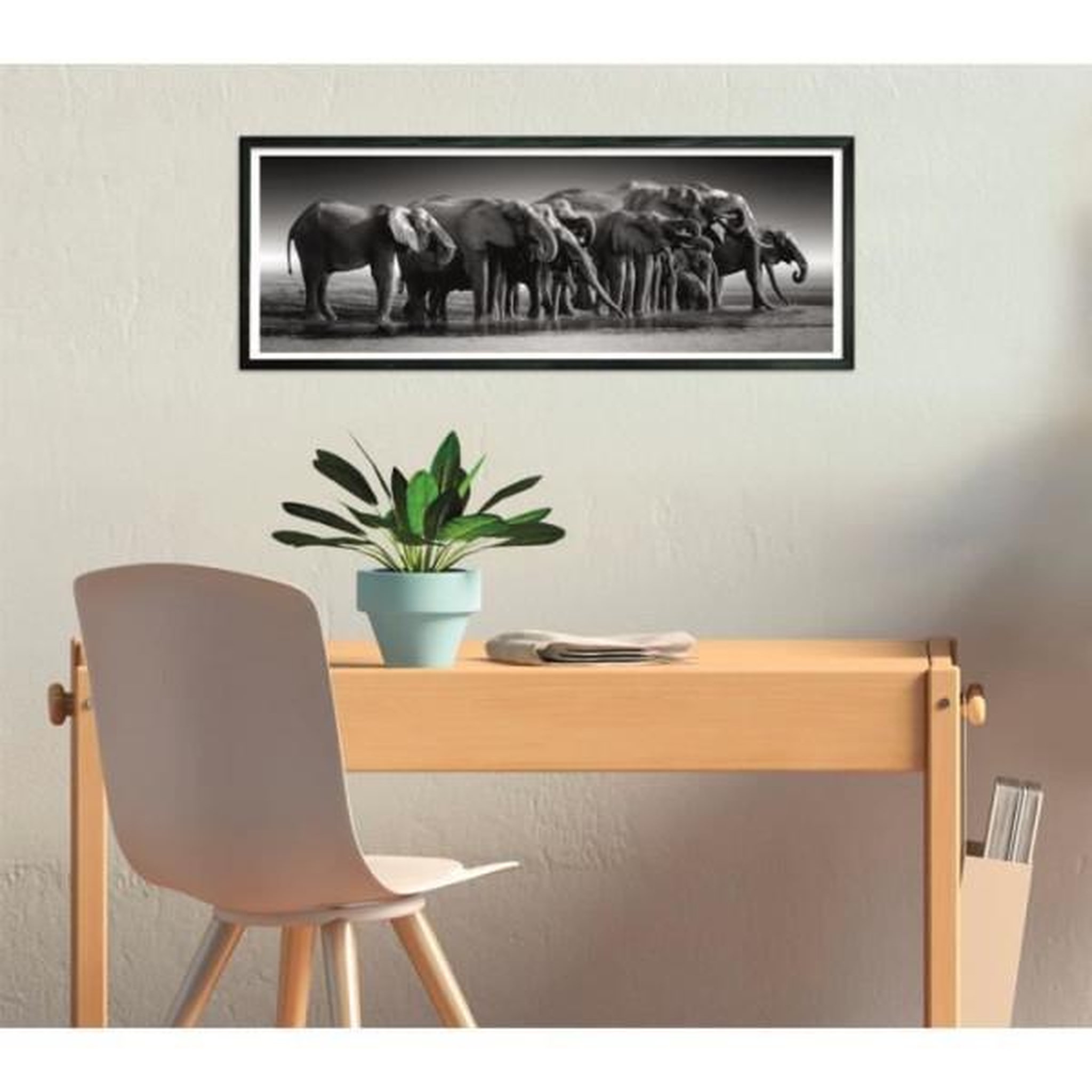 Voir la diapositive 4 : CLEMENTONI Clementoni - compact 1000 pieces panorama - herd of giants