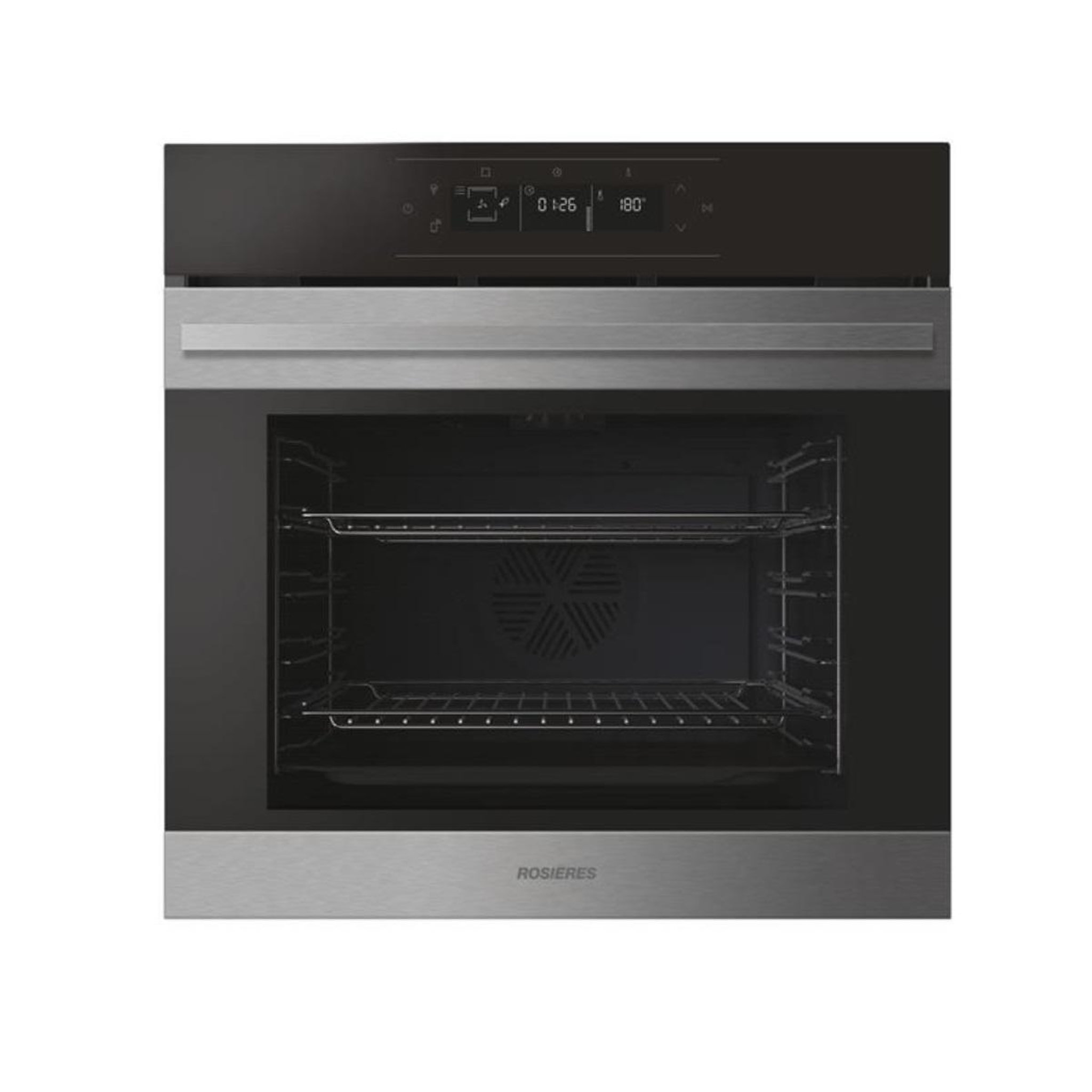 Rosieres Four intégrable 78l 60cm pyrolyse inox/noir - ro6h5g3ytx