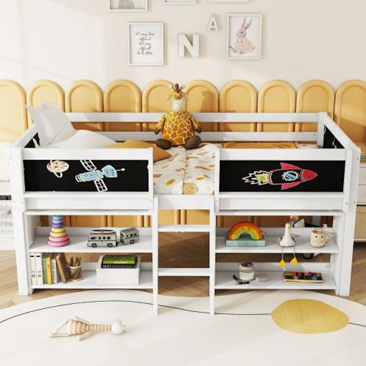 MERAX Lit mezzanine enfant