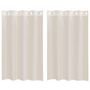 Voir la diapositive 2 : VIDAXL Rideaux en voile avec œillets 2 pcs creme 140x175 cm