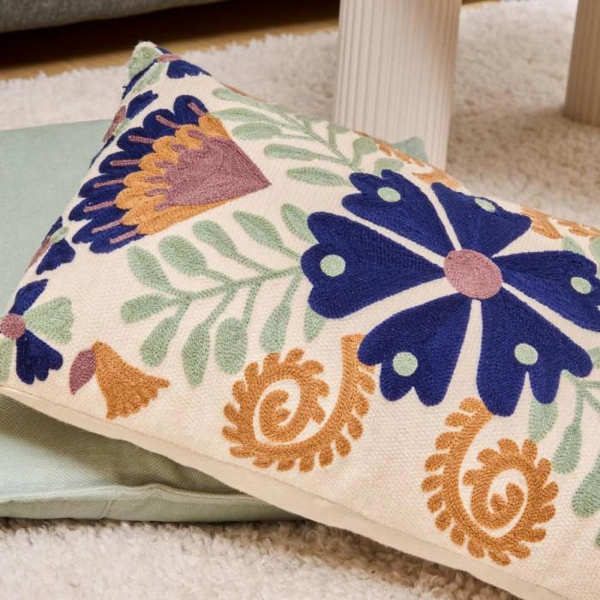 ATMOSPHERA Coussin Déco Brodé  Hary  30x50cm Multicolore